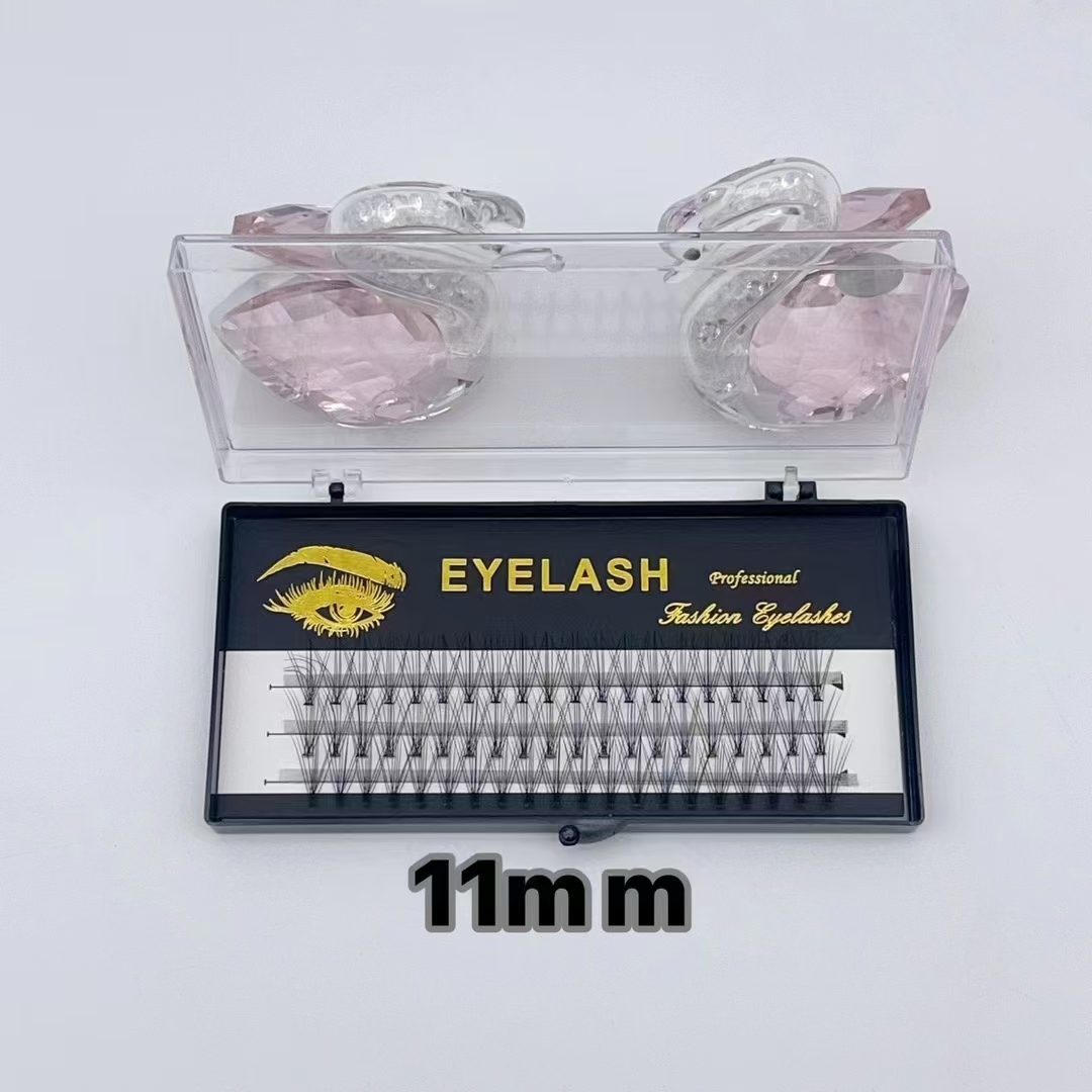 Falsche Wimpern 8mm~15mm Hotmelt Vorgefertigter Fächer hohe Qualität