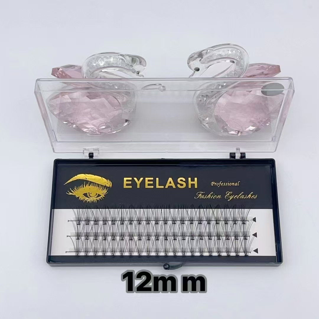 Falsche Wimpern 8mm~15mm Hotmelt Vorgefertigter Fächer hohe Qualität